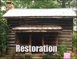 Historic Log Cabin Restoration  Walkertown, North Carolina